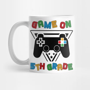 Back To School Game On 5th Grade Funny Gamer Kids Boys Mug